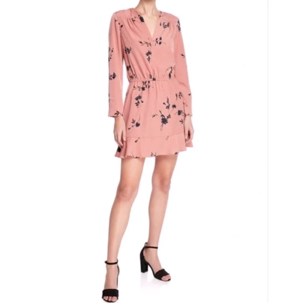 Joie Acey Floral Print Long Sleeve Mini Dress
